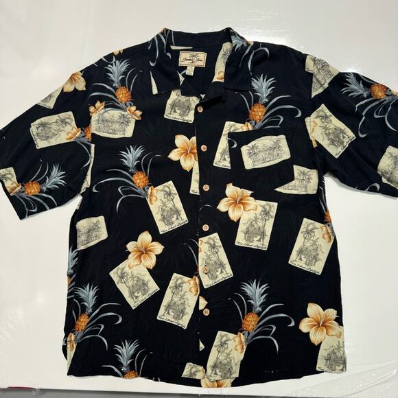 Jamaica Jaxx Other - Vintage Men’s Large Silk Hawaiian Button Down Shirt Jamaica Jaxx